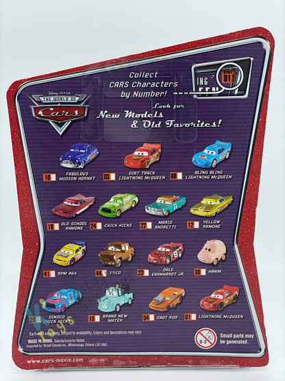 DISNEY PIXAR CARS 1:55 BY MATTEL, BLING BLING LIGHTNING MCQUEEN - THE WORLD OF CARS  SERIES - BNIP