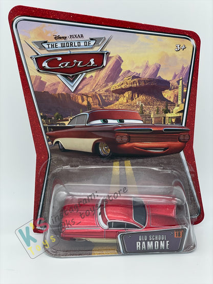 DISNEY PIXAR CARS BY MATTEL, OLD SCHOOL RAMONE - THE WORLD OF CARS - BNIP
