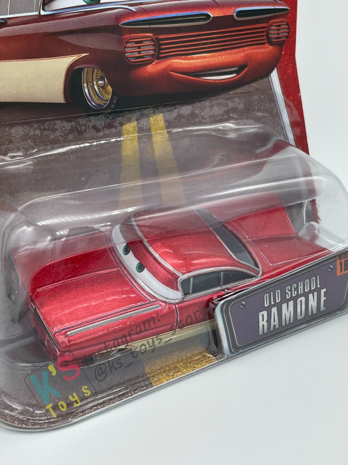 DISNEY PIXAR CARS BY MATTEL, OLD SCHOOL RAMONE - THE WORLD OF CARS - BNIP