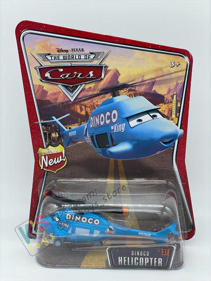 DISNEY PIXAR CARS BY MATTEL 1:55, DINOCO HELICOPTER - THE WORLD OF CARS SERIES - BNIP