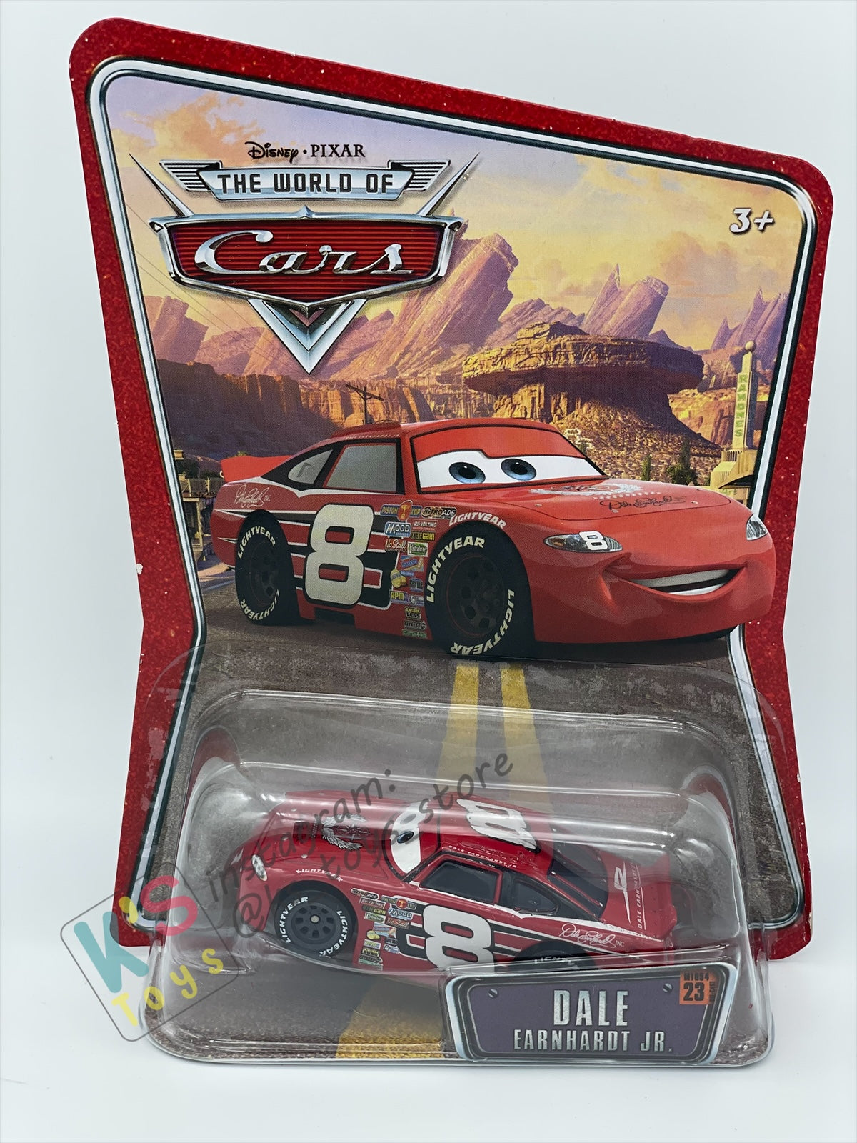 DISNEY PIXAR CARS BY MATTEL, THE WORLD OF CARS SERIES - DALE EARNHARDT JR - BNIP