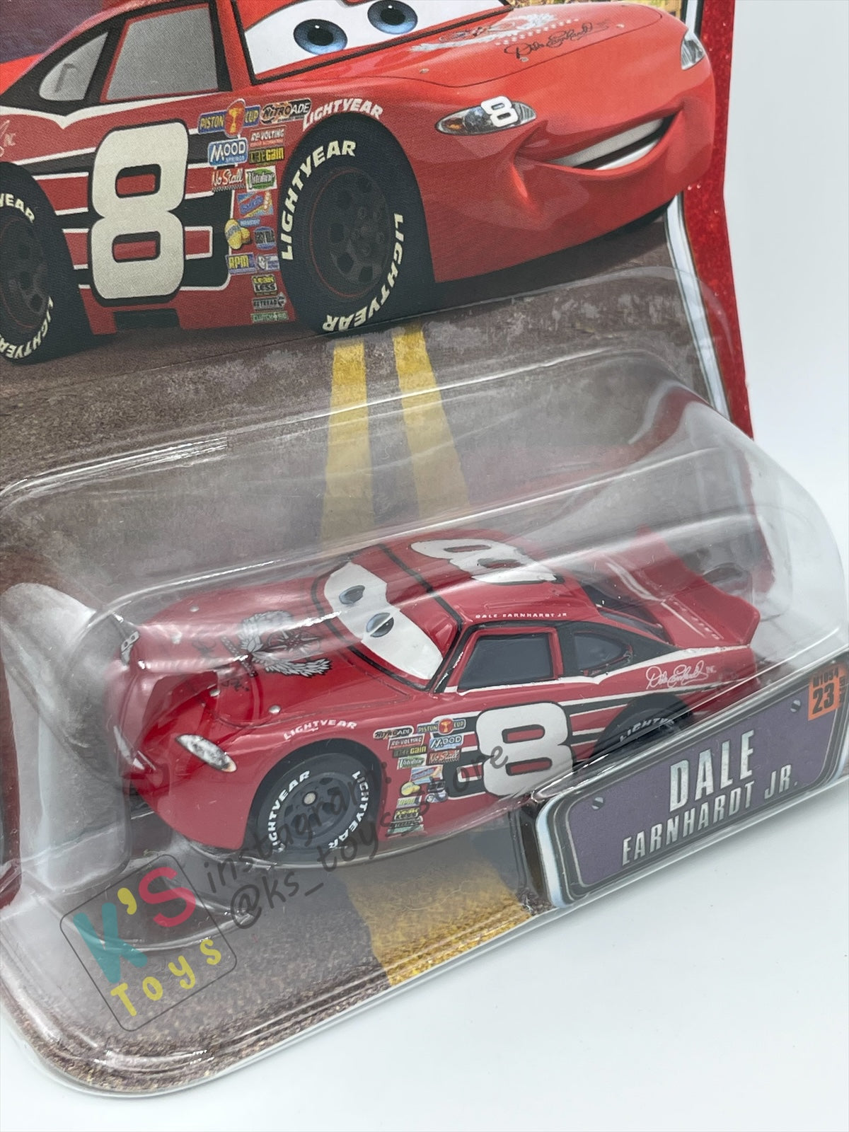 DISNEY PIXAR CARS BY MATTEL, THE WORLD OF CARS SERIES - DALE EARNHARDT JR - BNIP
