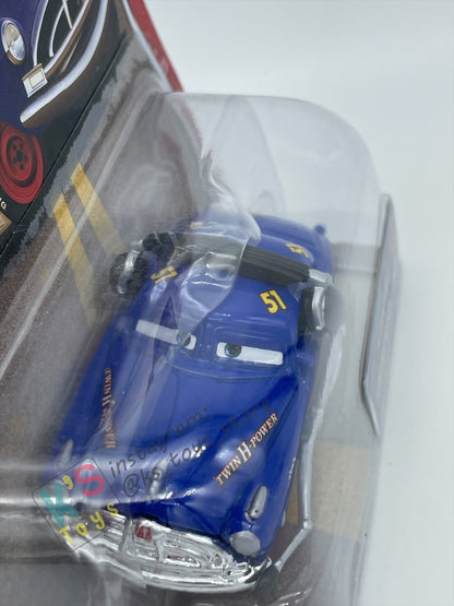 DISNEY PIXAR CARS BY MATTEL, THE WORLD OF CARS SERIES - PIT CREW MEMBER FABULOUS HUDSON HORNET - BNIP
