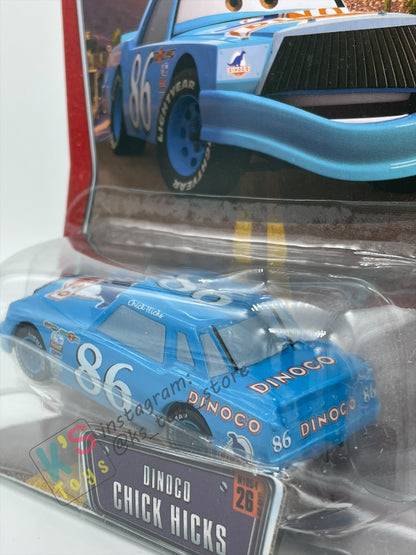 DISNEY PIXAR CARS BY MATTEL, THE WORLD OF CARS SERIES - DINOCO CHICK HICKS - BNIP