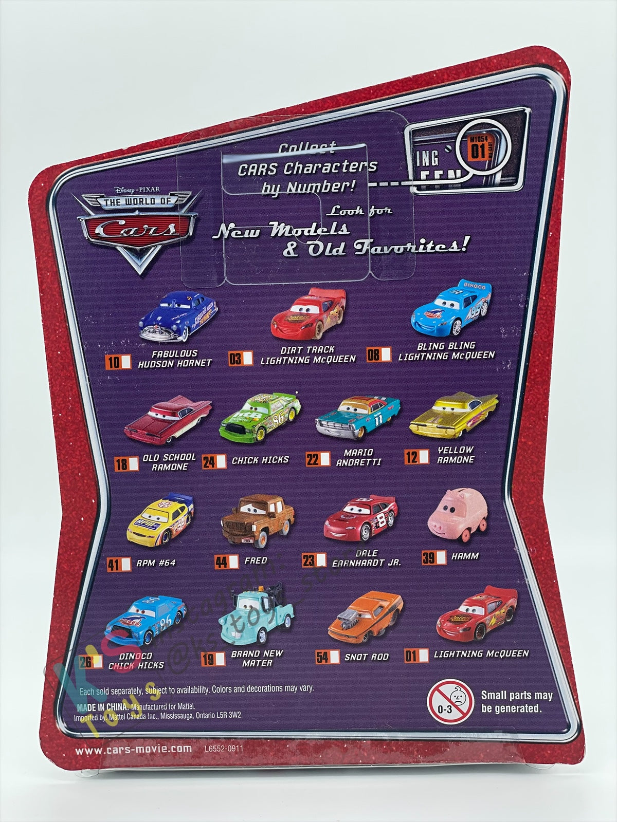 DISNEY PIXAR CARS BY MATTEL, THE WORLD OF CARS SERIES - DINOCO CHICK HICKS - BNIP