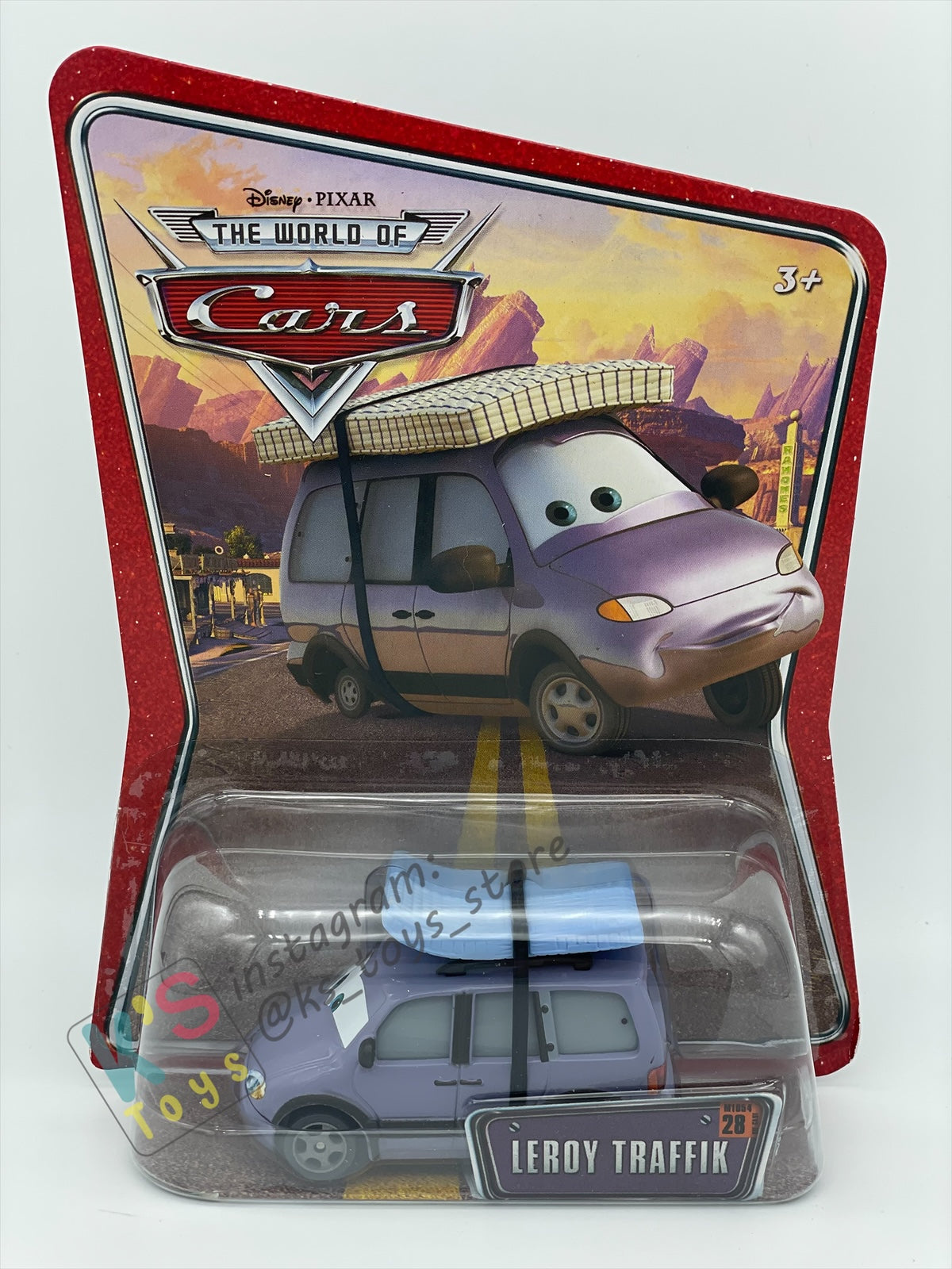 DISNEY PIXAR CARS BY MATTEL, THE WORLD OF CARS SERIES - LEROY TRAFFIK - BNIP