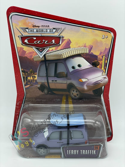 DISNEY PIXAR CARS BY MATTEL, THE WORLD OF CARS SERIES - LEROY TRAFFIK - BNIP