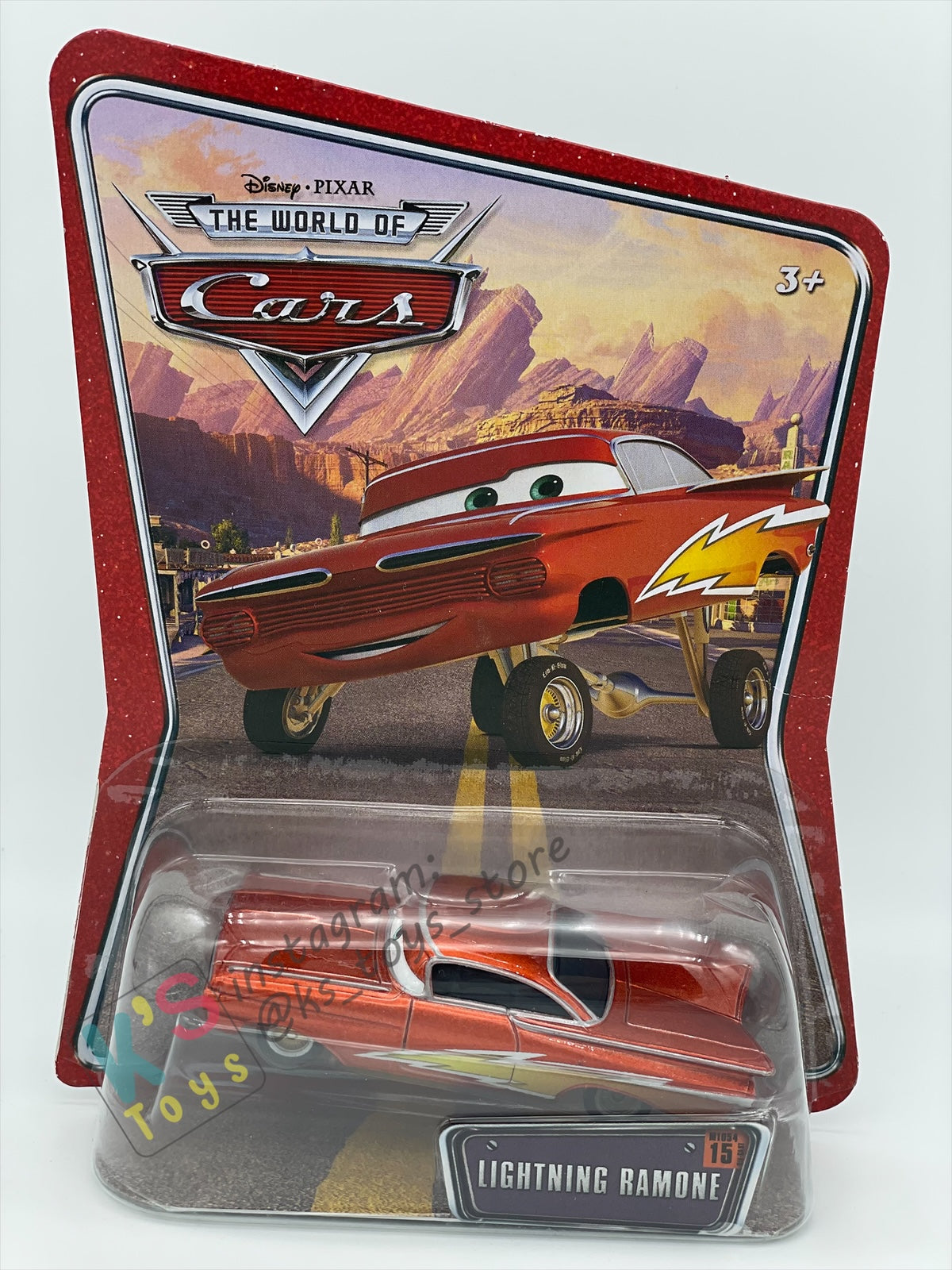 DISNEY PIXAR CARS BY MATTEL, THE WORLD OF CARS SERIES - LIGHTNING RAMONE - BNIP