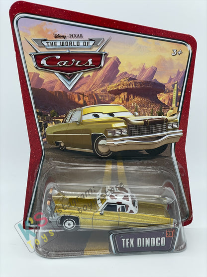 DISNEY PIXAR CARS BY MATTEL, THE WORLD OF CARS SERIES - TEX DINOCO - BNIP