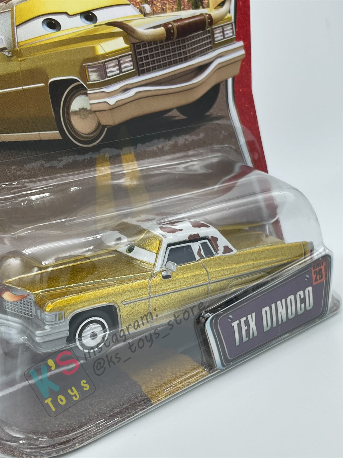 DISNEY PIXAR CARS BY MATTEL, THE WORLD OF CARS SERIES - TEX DINOCO - BNIP