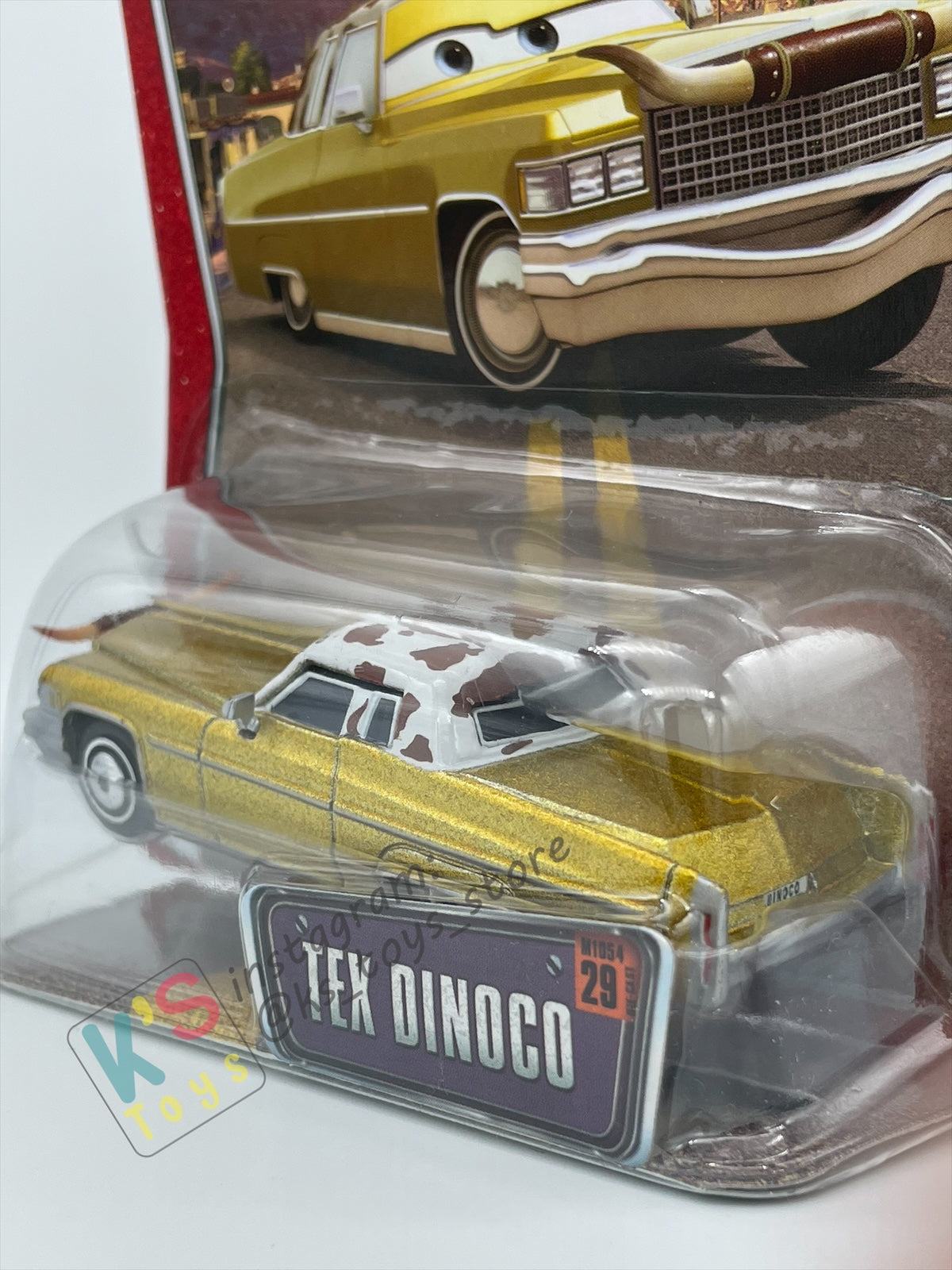 DISNEY PIXAR CARS BY MATTEL, THE WORLD OF CARS SERIES - TEX DINOCO - BNIP