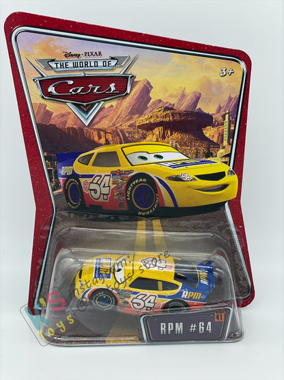 DISNEY PIXAR CARS BY MATTEL, THE WORLD OF CARS SERIES - RPM #64 - BNIP