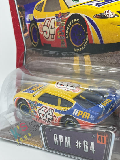 DISNEY PIXAR CARS BY MATTEL, THE WORLD OF CARS SERIES - RPM #64 - BNIP