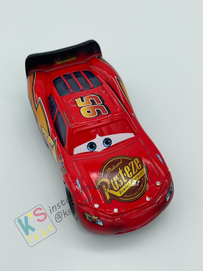 PRE-OWNED / LOOSE DISNEY PIXAR CARS - "BURNT LIGHTNING MCQUEEN (PACK VARIANT)" - RESCUE SQUAD MATER SERIES - GOOD CONDITION