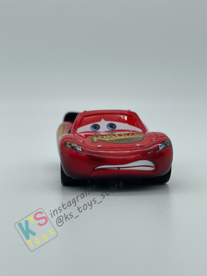 PRE-OWNED / LOOSE DISNEY PIXAR CARS - "BURNT LIGHTNING MCQUEEN (PACK VARIANT)" - RESCUE SQUAD MATER SERIES - GOOD CONDITION