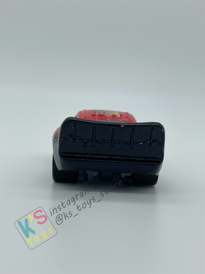 PRE-OWNED / LOOSE DISNEY PIXAR CARS - "BURNT LIGHTNING MCQUEEN (PACK VARIANT)" - RESCUE SQUAD MATER SERIES - GOOD CONDITION