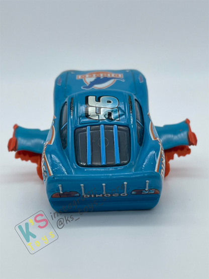 PRE-OWNED / LOOSE DISNEY PIXAR CARS - "LIGHTNING STORM LIGHTNING MCQUEEN" -  CARS, DINOCO - DISPLAYED CONDITION