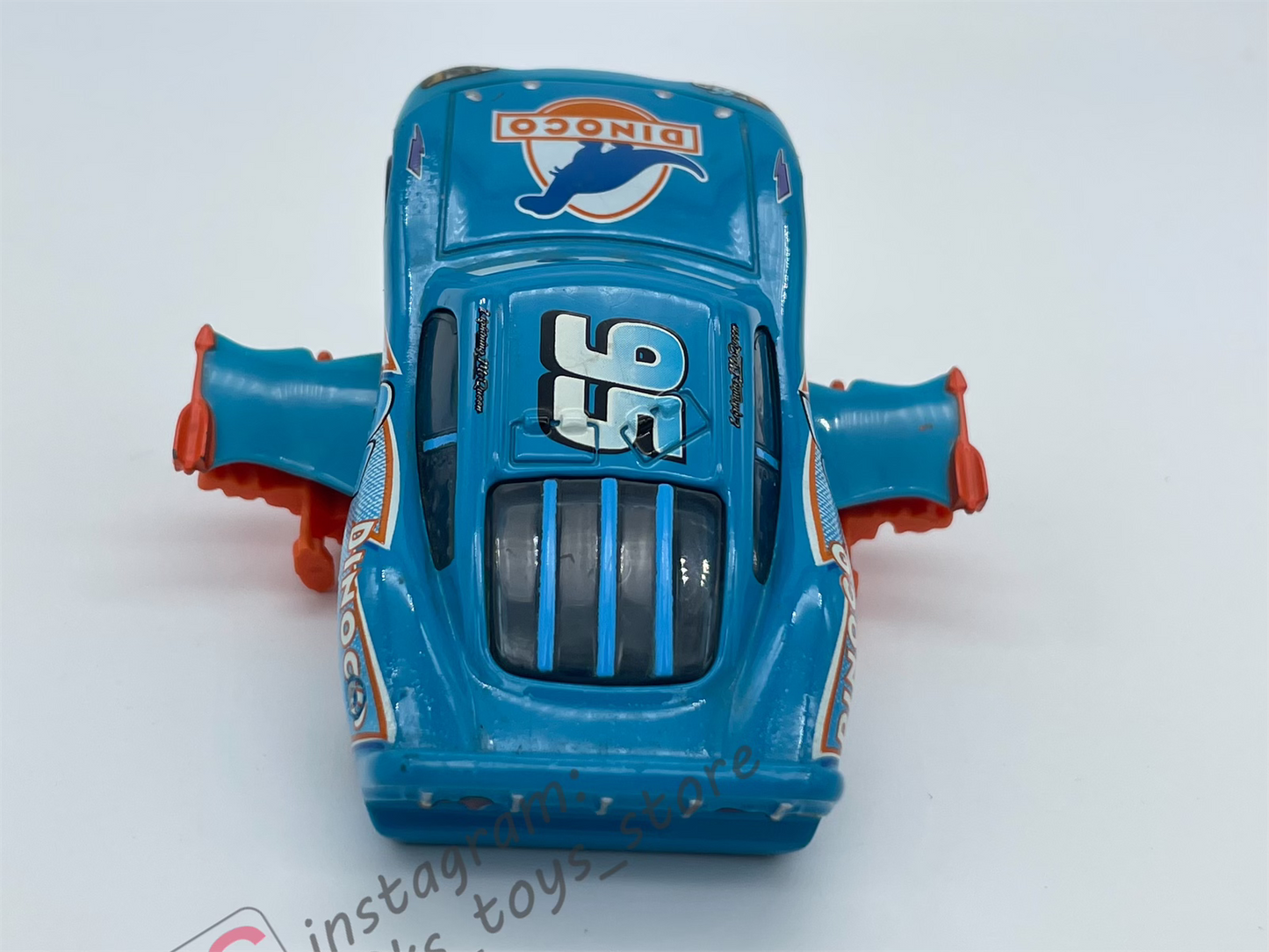 PRE-OWNED / LOOSE DISNEY PIXAR CARS - "LIGHTNING STORM LIGHTNING MCQUEEN" -  CARS, DINOCO - DISPLAYED CONDITION