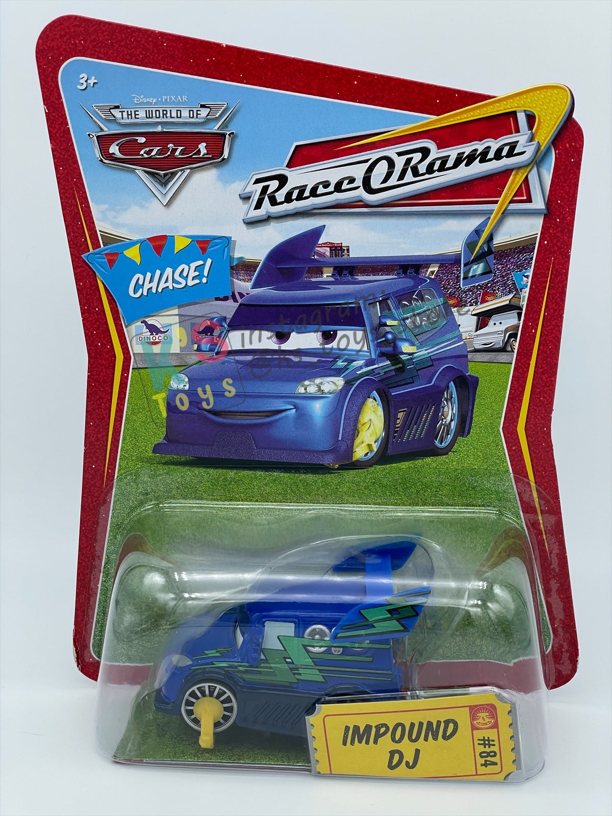DISNEY PIXAR CARS BY MATTEL 1:55 - IMPOUND DJ - RACE ORAMA CHASE SERIES - BNIP
