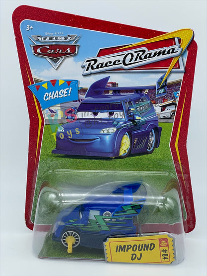 DISNEY PIXAR CARS BY MATTEL 1:55 - IMPOUND DJ - RACE ORAMA CHASE SERIES - BNIP