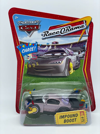 DISNEY PIXAR CARS BY MATTEL 1:55 - IMPOUND BOOST - RACE ORAMA CHASE SERIES - BNIP