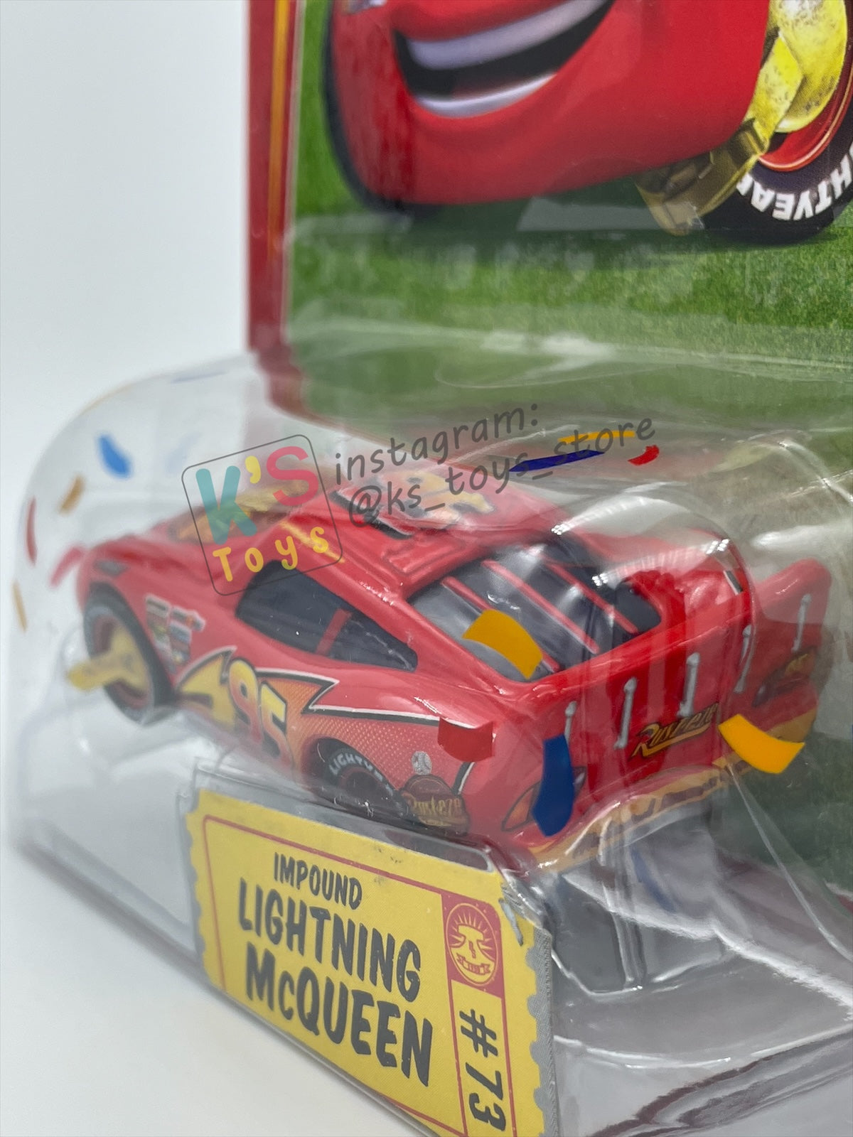 DISNEY PIXAR CARS BY MATTEL 1:55 - IMPOUND LIGHTNING MCQUEEN - RACE ORAMA CHASE SERIES - BNIP