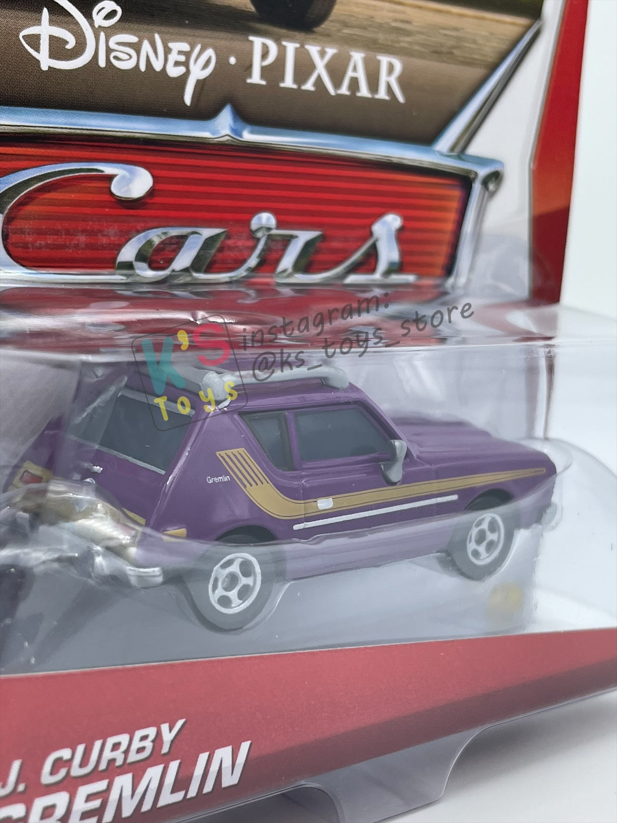 DISNEY PIXAR CARS BY MATTEL 1:55 - J. CURBY GREMLIN - LEMONS SERIES - BNIP