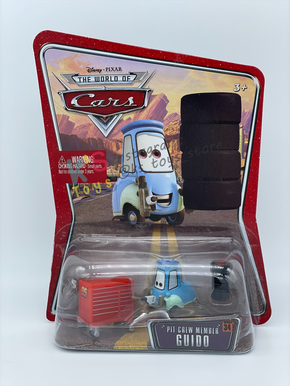 DISNEY PIXAR CARS BY MATTEL 1:55 - PIT CREW MEMBER GUIDO - THE WORLD OF CARS SERIES - BNIP