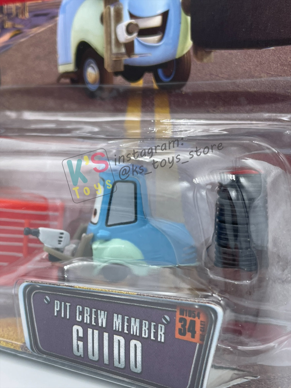 DISNEY PIXAR CARS BY MATTEL 1:55 - PIT CREW MEMBER GUIDO - THE WORLD OF CARS SERIES - BNIP