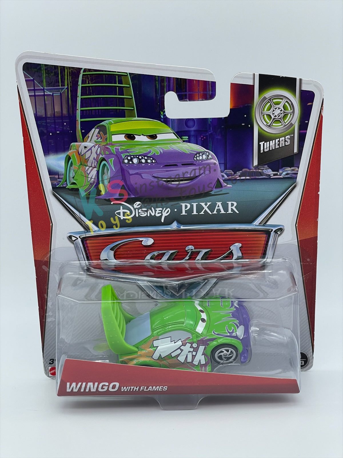 DISNEY PIXAR CARS BY MATTEL 1:55 - WINGO WITH FLAMES - TUNER SERIES - BNIP