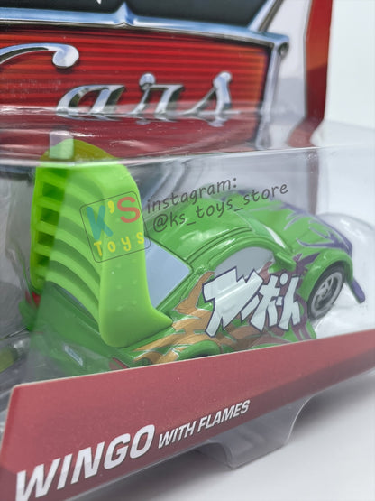 DISNEY PIXAR CARS BY MATTEL 1:55 - WINGO WITH FLAMES - TUNER SERIES - BNIP