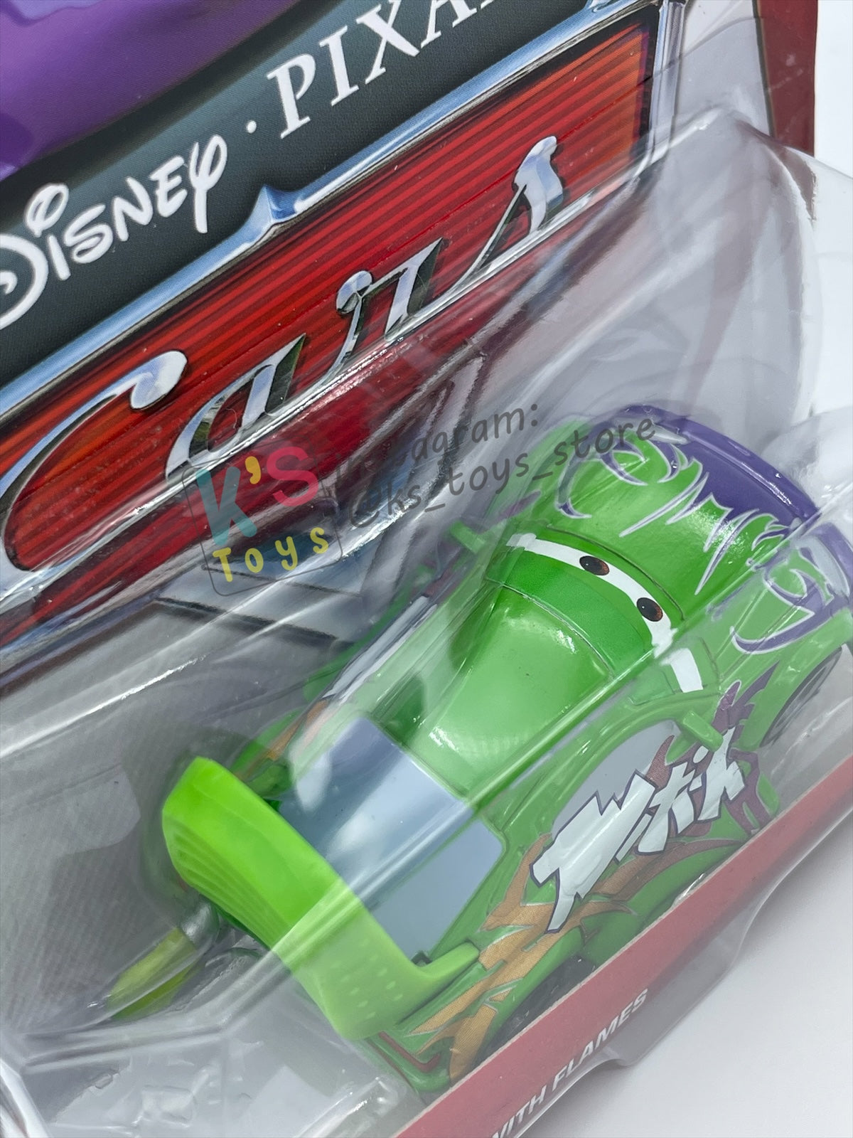 DISNEY PIXAR CARS BY MATTEL 1:55 - WINGO WITH FLAMES - TUNER SERIES - BNIP