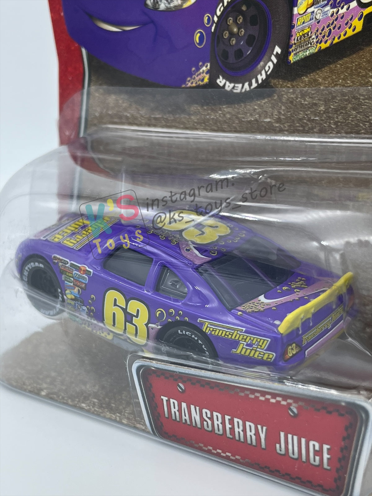 DISNEY PIXAR CARS BY MATTEL 1:55 - TRANSBERRY JUICE - THE WORLD OF CARS KMART SERIES - BNIP
