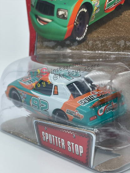 DISNEY PIXAR CARS BY MATTEL - SPUTTER STOP NO 92 - THE WORLD OF CARS KMART SERIES - BNIP