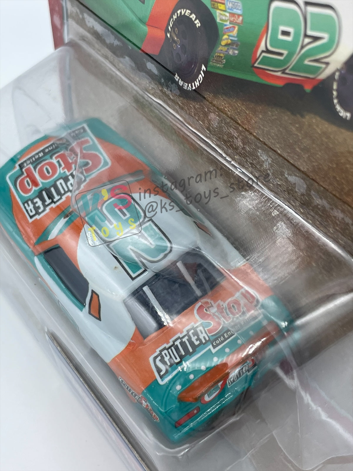 DISNEY PIXAR CARS BY MATTEL - SPUTTER STOP NO 92 - THE WORLD OF CARS KMART SERIES - BNIP