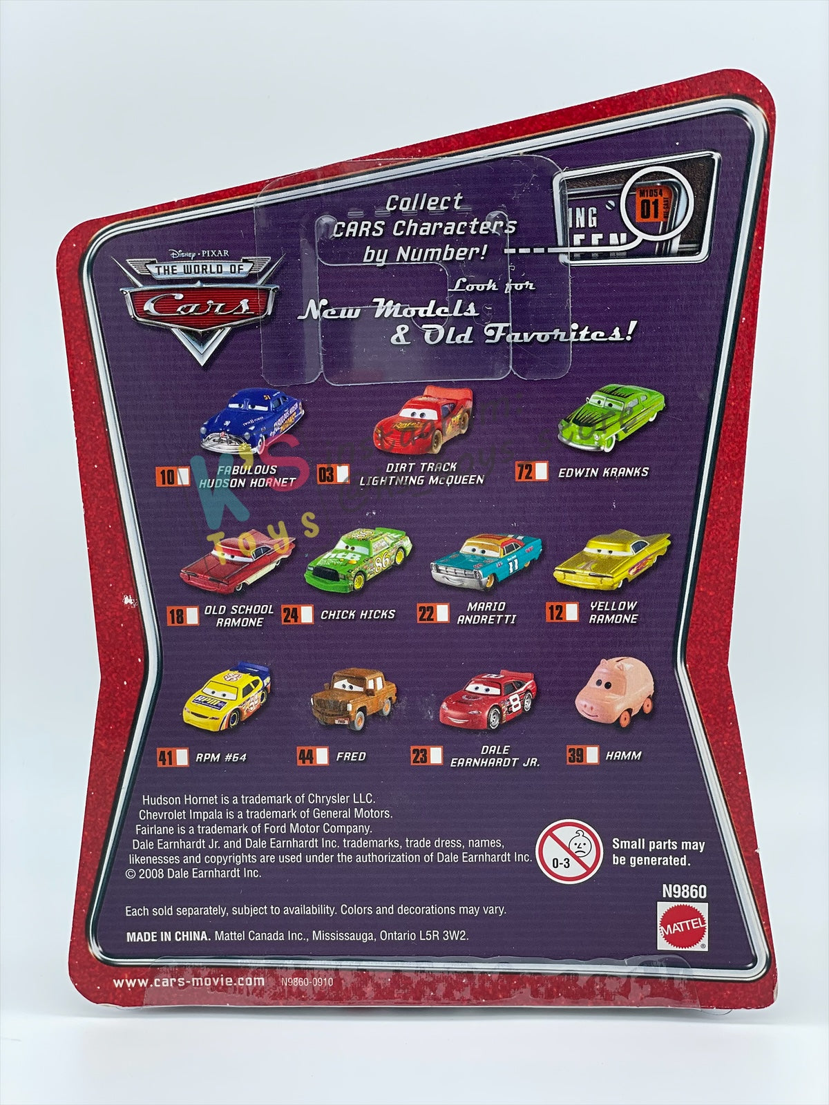DISNEY PIXAR CARS BY MATTEL - SPUTTER STOP NO 92 - THE WORLD OF CARS KMART SERIES - BNIP