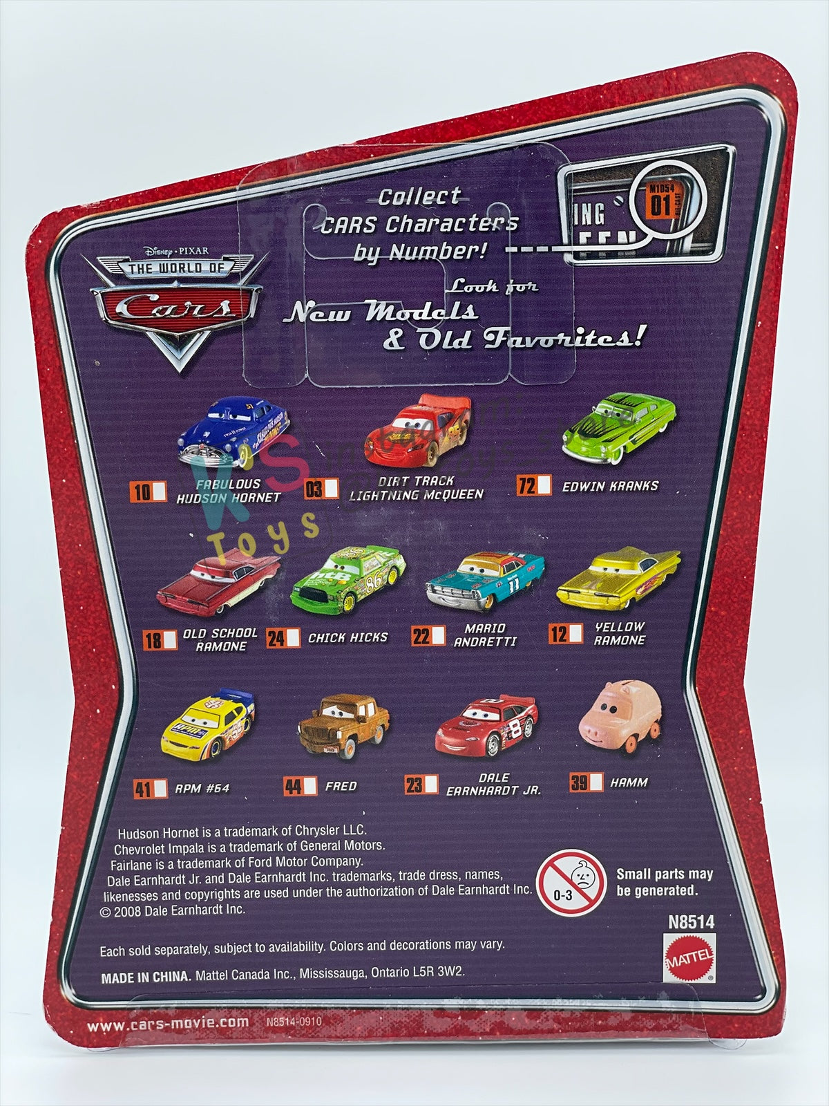 DISNEY PIXAR CARS BY MATTEL - SHINY WAX - THE WORLD OF CARS KMART SERIES - BNIP