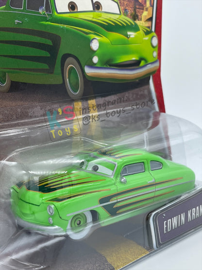DISNEY PIXAR CARS 1:55 BY MATTEL, EDWIN KRANKS - THE WORLD OF CARS SERIES - BNIP