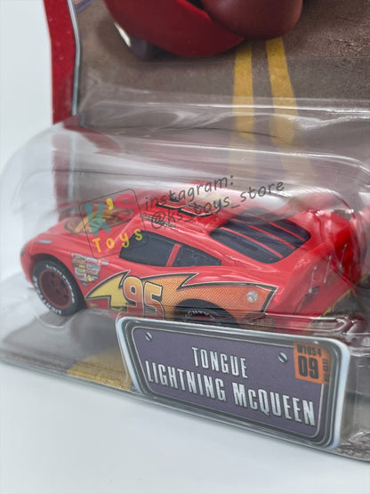 DISNEY PIXAR CARS BY MATTEL - TONGUE LIGHTNING MCQUEEN - THE WORLD OF CARS SERIES - BNIP