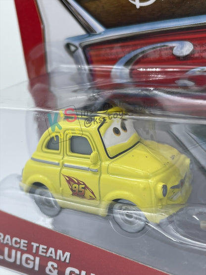 DISNEY PIXAR CARS BY MATTEL 1:55, RACE TEAM LUIGI & GUIDO - FESTIVAL ITALIANO SERIES - BNIP