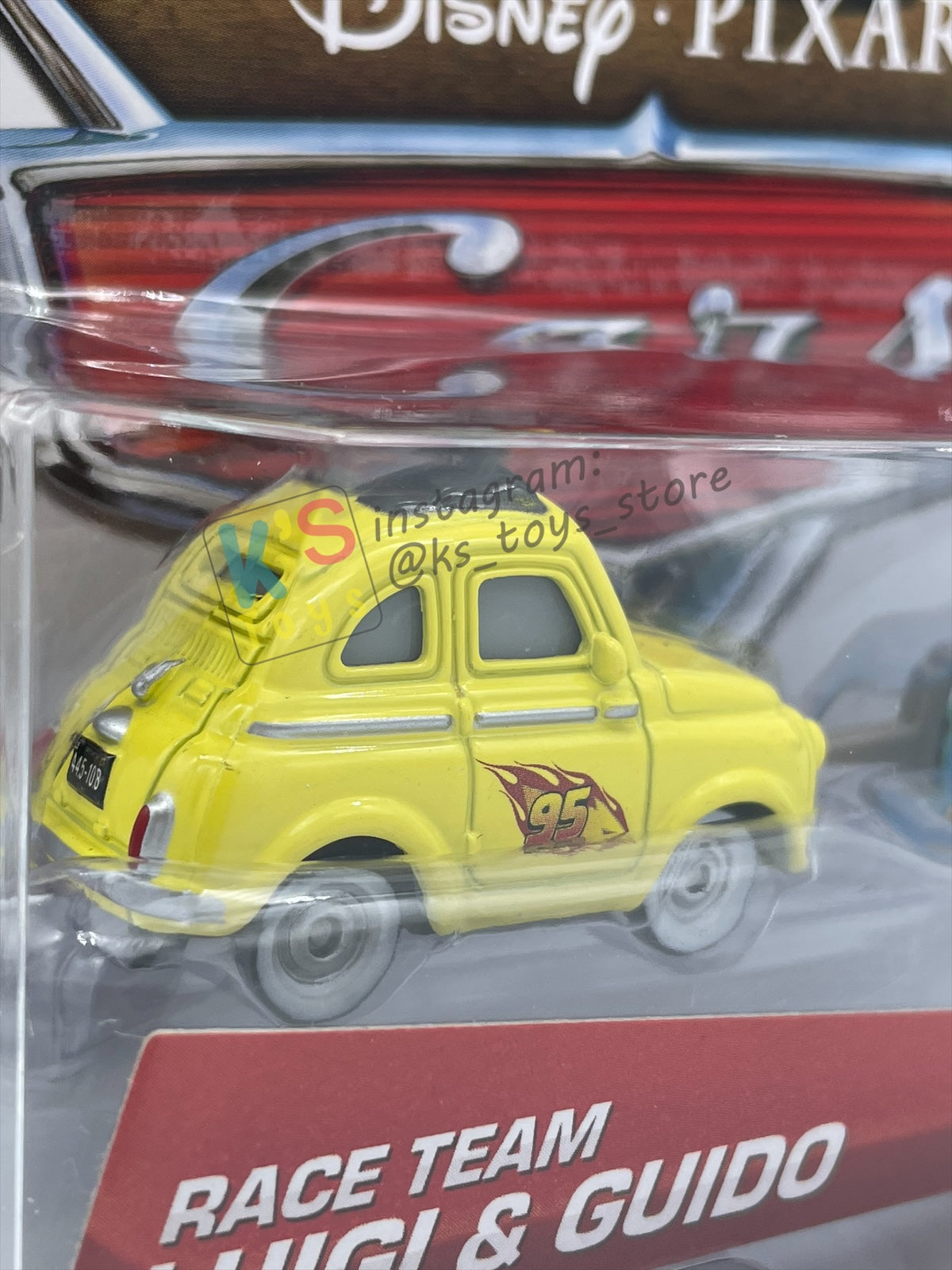 DISNEY PIXAR CARS BY MATTEL 1:55, RACE TEAM LUIGI & GUIDO - FESTIVAL ITALIANO SERIES - BNIP