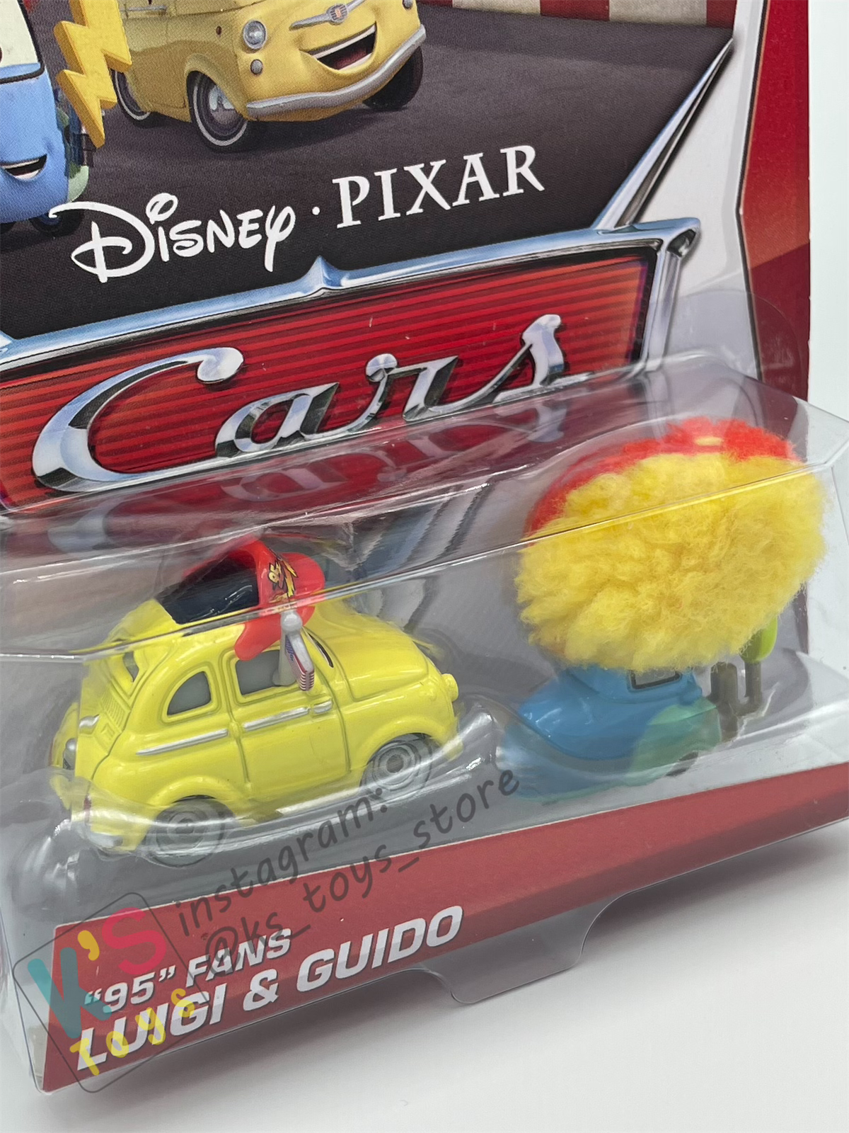 RARE DISNEY PIXAR CARS - 95 Fans Luigi and Guido SUPER CHASE - BNIP