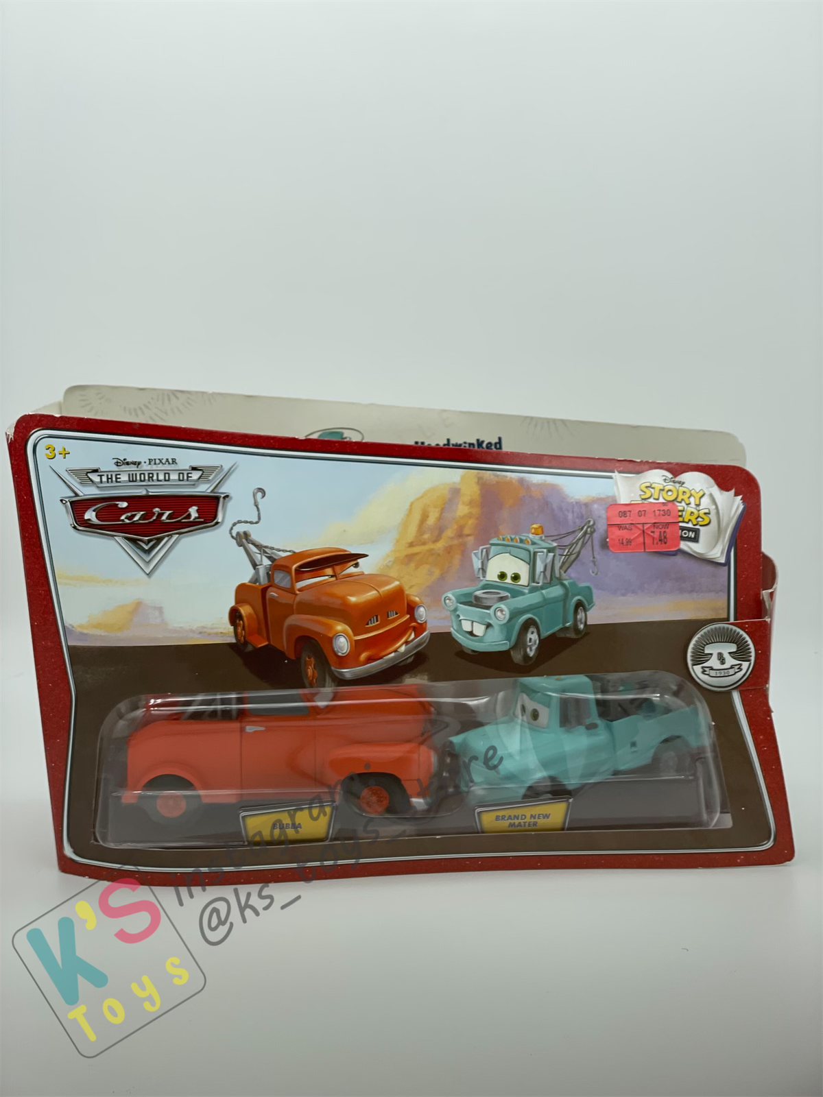 STORY TELLERS DISNEY PIXAR CARS - BUBBA AND BRAND NEW MATER 2PACK
