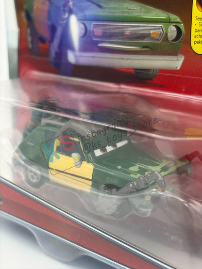 DISNEY PIXAR CARS 1:55 BY MATTEL, "STEFAN GREMSKY" CARS 2 OIL GRIG GETAWAY - BNIP