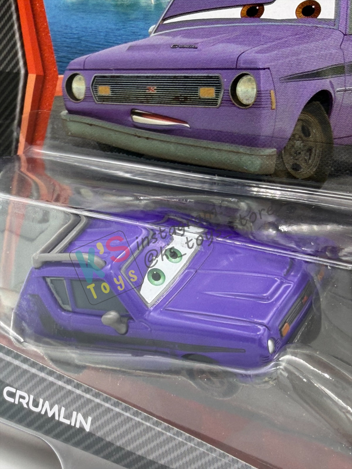 DISNEY PIXAR CARS BY MATTEL, DON CRUMLIN (GREEN EYES) - CARS 2 SERIES - BNIP