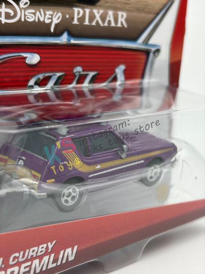 DISNEY PIXAR CARS BY MATTEL 1:55 - J. CURBY GREMLIN - LEMONS SERIES - BNIP