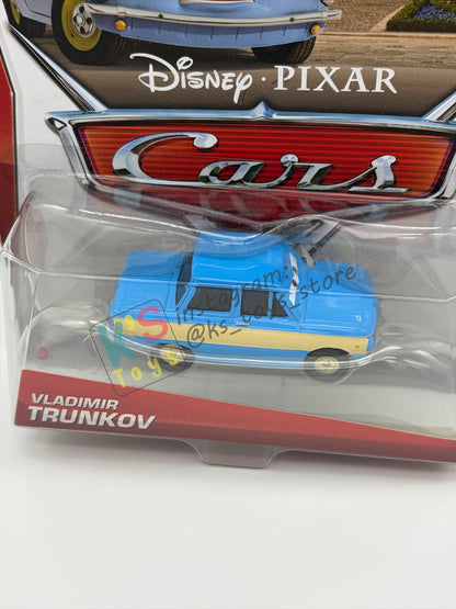 DISNEY PIXAR CARS 1:55 BY MATTEL, "VLADIMIR TRUNKOV" - CARS 2 SERIES - BNIP