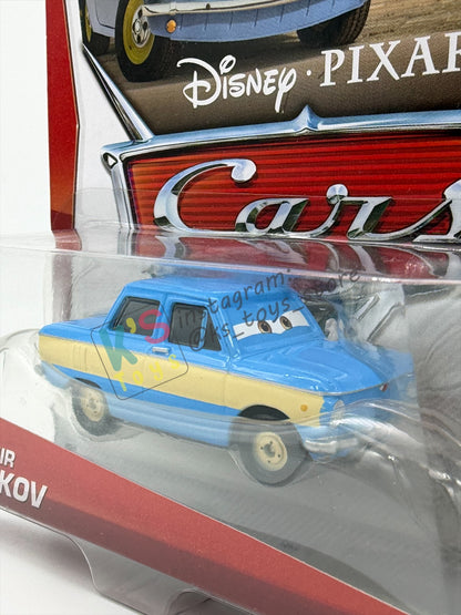 DISNEY PIXAR CARS 1:55 BY MATTEL, "VLADIMIR TRUNKOV" - CARS 2 SERIES - BNIP