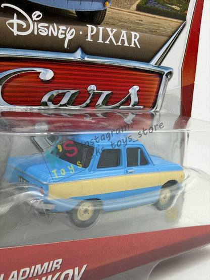 DISNEY PIXAR CARS 1:55 BY MATTEL, "VLADIMIR TRUNKOV" - CARS 2 SERIES - BNIP