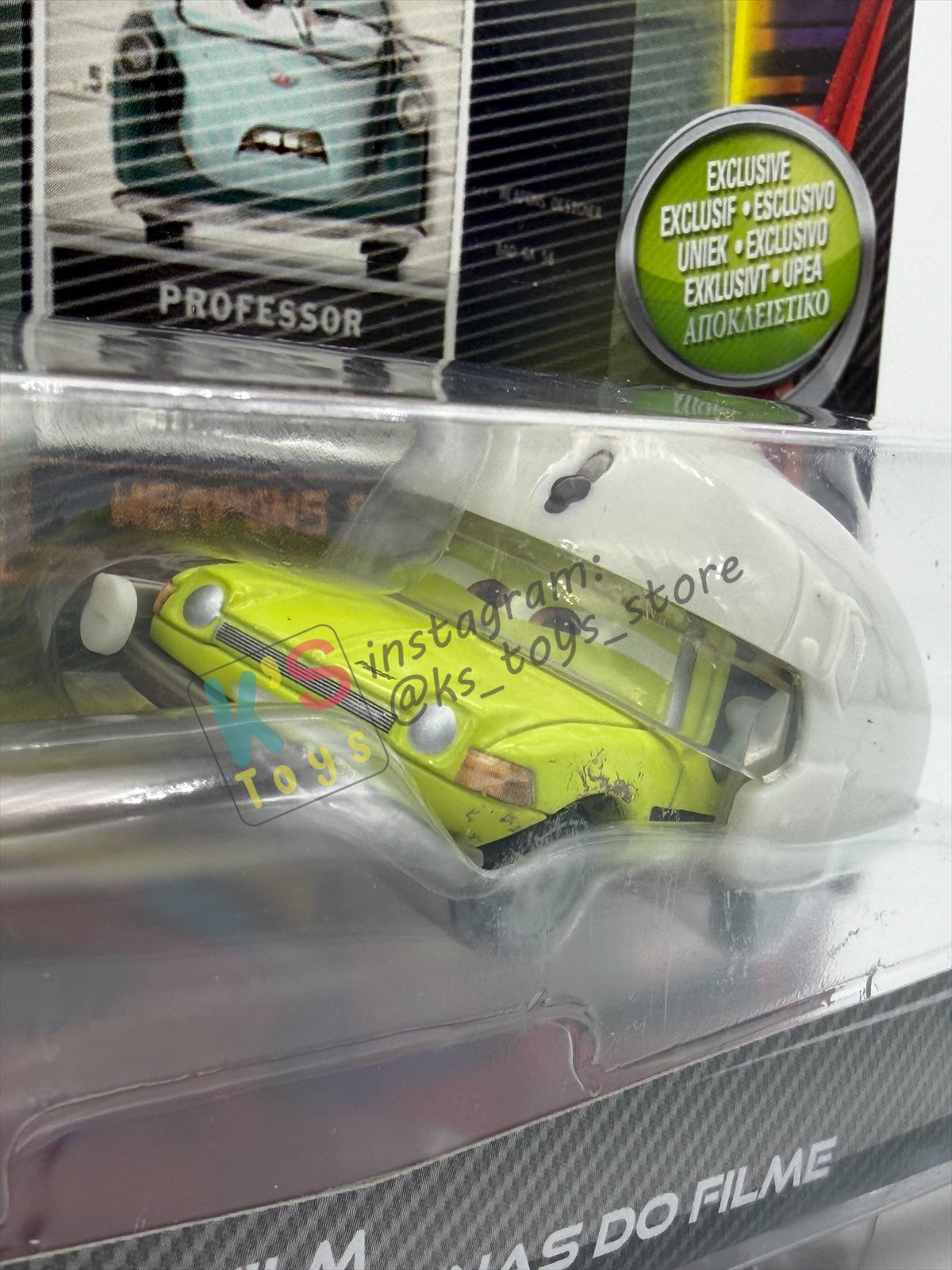 Disney Pixar Cars 1:55 by Mattel, 2-Pack Professor Z and Acer with Helmet from Cars 2 - BNIP